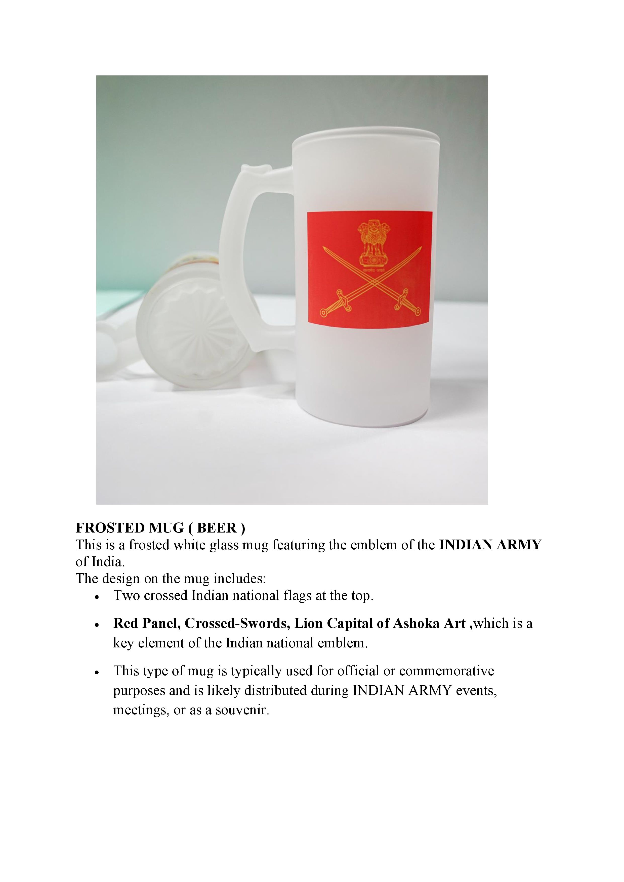 Indian Army Beer Mug